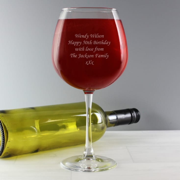 Giant Wine Glass Personalised Find Me A Gift